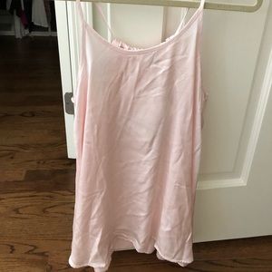 Pink lounge top silky